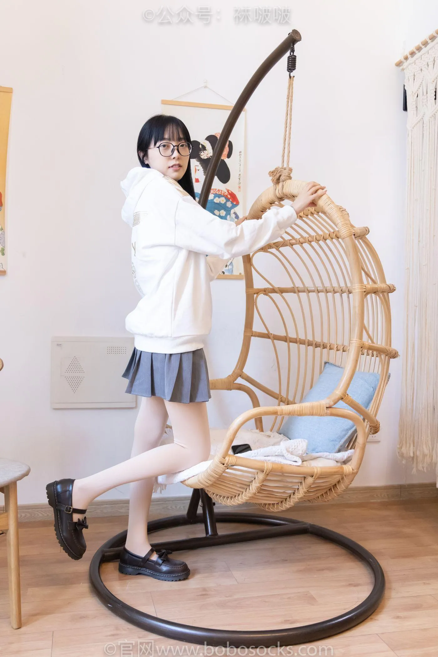 [BoBoSocks袜啵啵]NO.047 稚予-皮鞋、厚肉丝 [131P]插图3